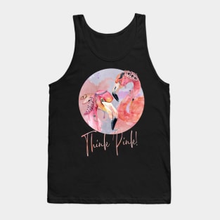 Flamingos – Think Pink! Tank Top